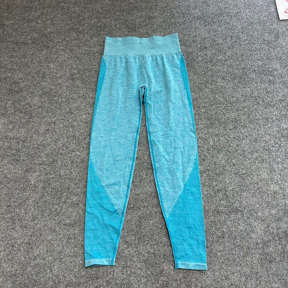 PINK Leggings Womens Size S Blue Seamless Marl High Waisted Athletic Yoga Pants